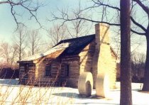 Log cabin at Abrams Delight